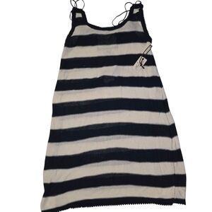 Heritage 1981 Striped Dark Blue and White Knit Skirt